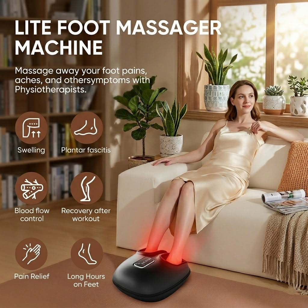 Intelligent Heating Foot Massager For Gout And Arthritis