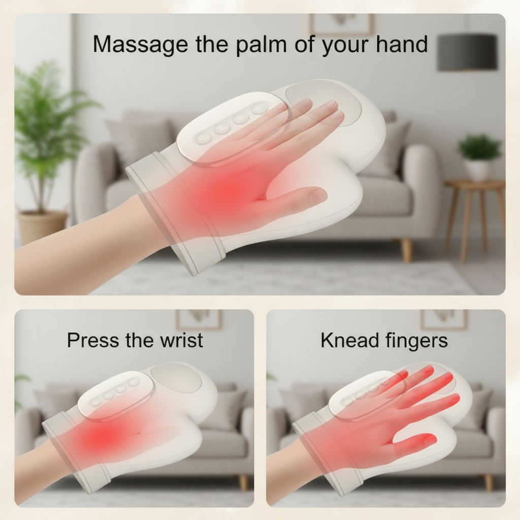 Intelligent Heating Hand Massager For Arthritis And Hand Pain